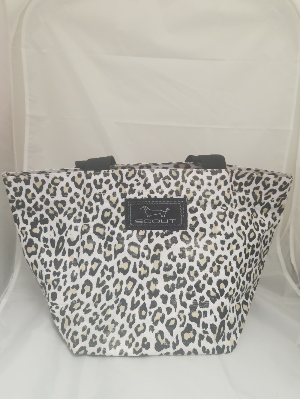 SCOUT Leopard Print Tote in Black & Cream Shopping Tote